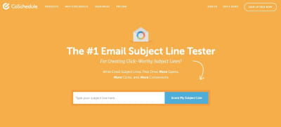 CoSchedule email subject line tester