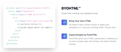 BYOHTML coding with Maizzle