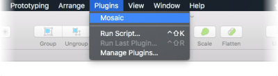 Image showing the Mosaic plugin's UI