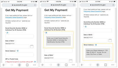 Tooltip text guides users through each step of a form.