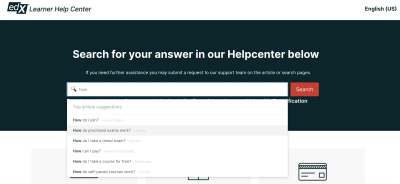 edX help center