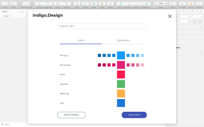 Indigo.Design's Theme plugin allows you to apply style settings for all elements in a design