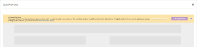 Cookie Consent preview