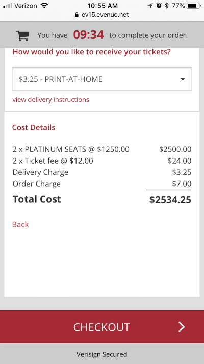 Wells Fargo Center form gets stuck