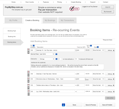 Wireframe example