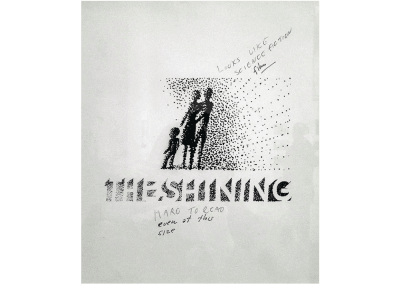 A rejected poster design for the Stanley Kubrick feature film ‘The Shining’