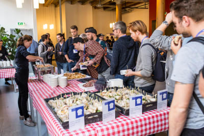 Attendees at the performance.now() conference in Amsterdam, 2018