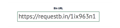 Example of a Request Bin URL