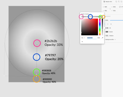 colors and opacities