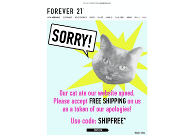 Forever 21 mailing