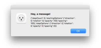 Image showing the dialog you should see after clicking the ‘apply' button in the plugin's UI.