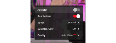 In-video autoplay disable