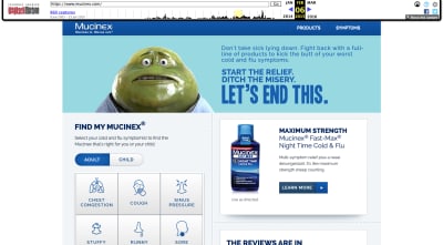 Mucinex website 2015