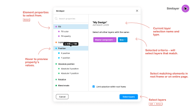 Similayer plugin UI