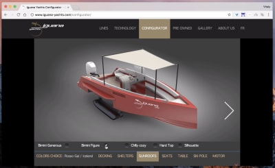 Iguana Yachts’ configurator