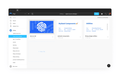 A screenshot of Liferay's open source Figma project