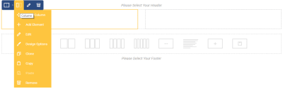 Visual Composer can customize all properties of the layout, i.e. add/remove elements or change their styling options (such as margins, padding between elements)