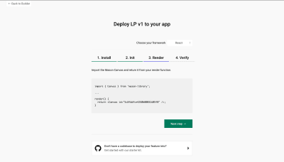 Mason deployment process