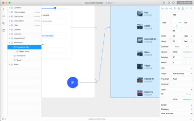 Linking the FAB to Interactive02 frame.