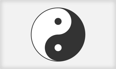 The popular Chinese symbol Yin and Yang