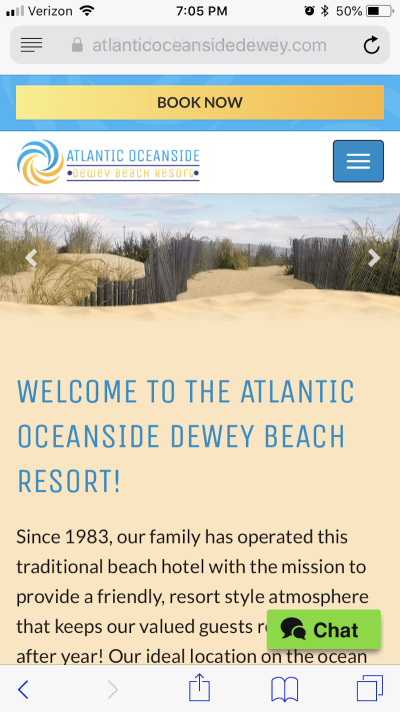 The top of the Atlantic Oceanside page displays a “Book Now” button.