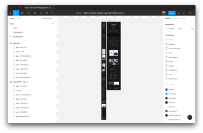 Interface of Figma