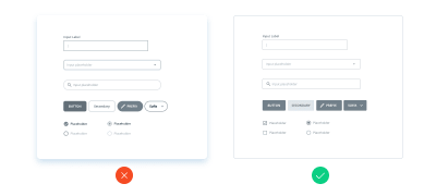 Example of how to maintain consistency between similar components