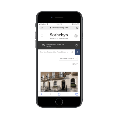 Sotheby's location search results