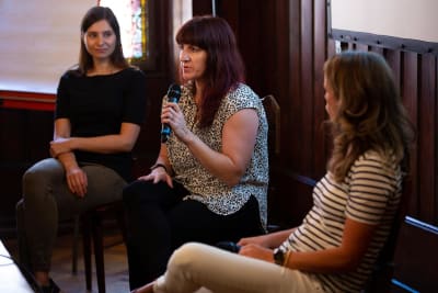 Three women panelists