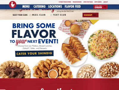 Zaxby's focuses all of their language on how their chicken helps you.