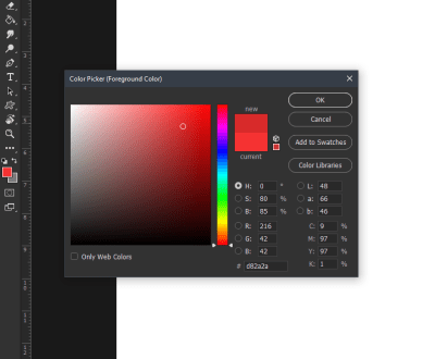 Photoshop's Quick color picker