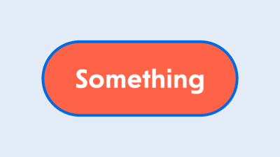 Focused tomato button with ‘Something' text on it