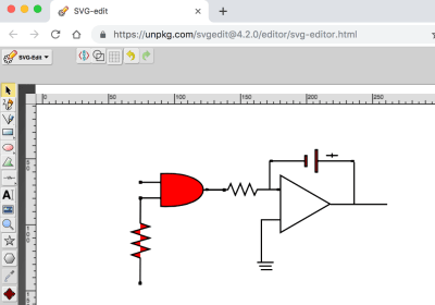 Electric diagram in SVG ready for animation.