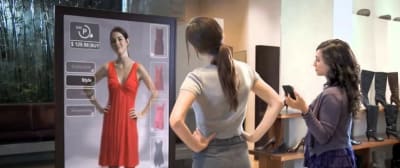 Augmented reality used in retail scenarios