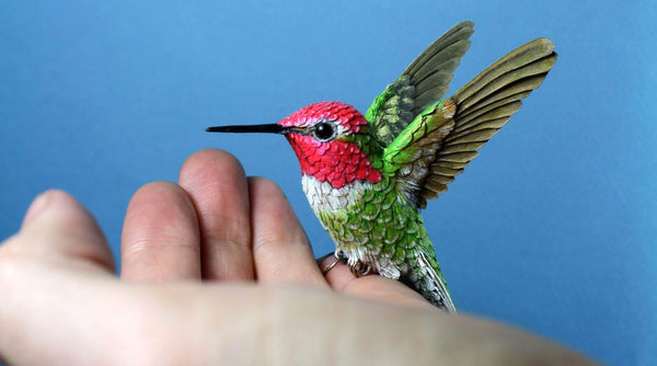 Paper and Wood Bird Making