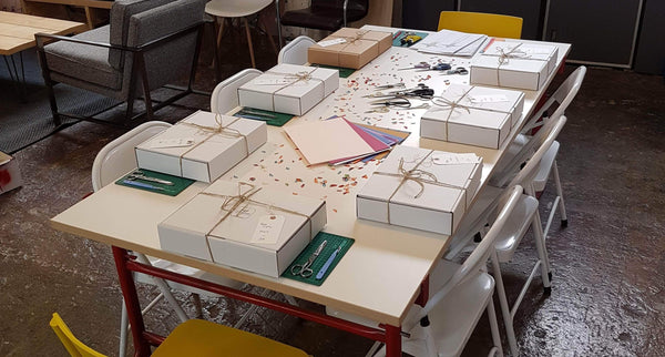 Paper and Wood Bird Making