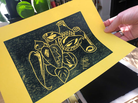 at home lino printing kit