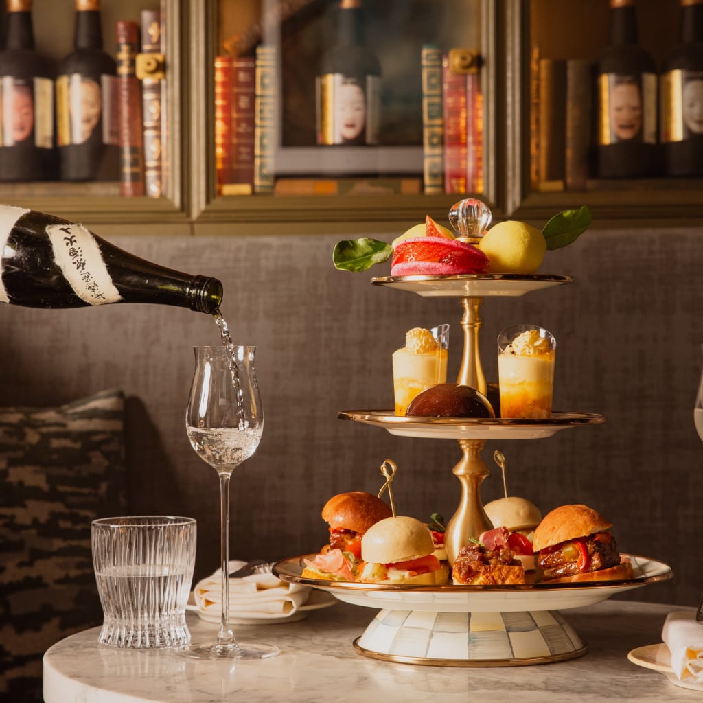 Unlimited Cocktails Japanese Tapas Afternoon Tea at La Bibliotheque