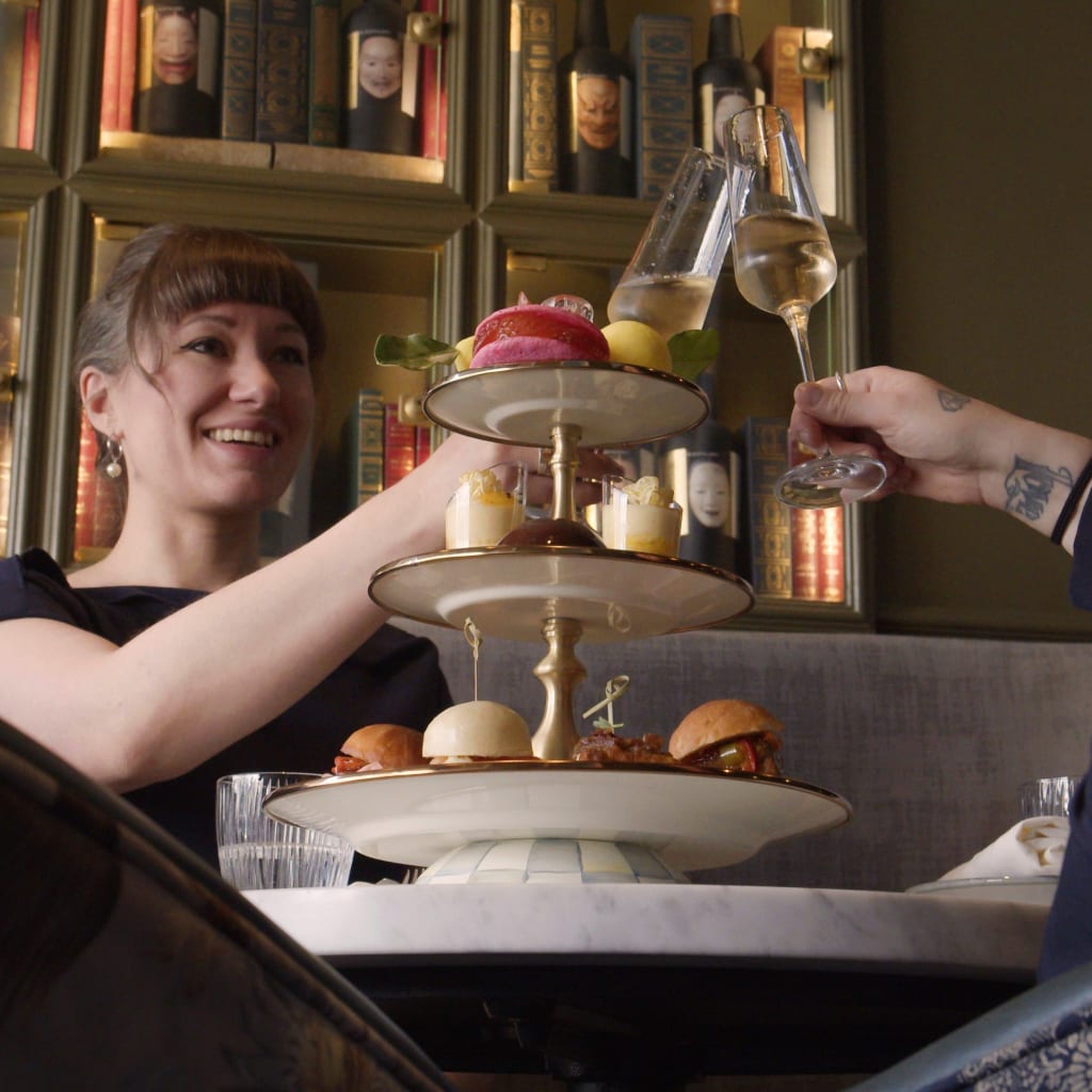 Unlimited Cocktails Japanese Tapas Afternoon Tea at La Bibliotheque