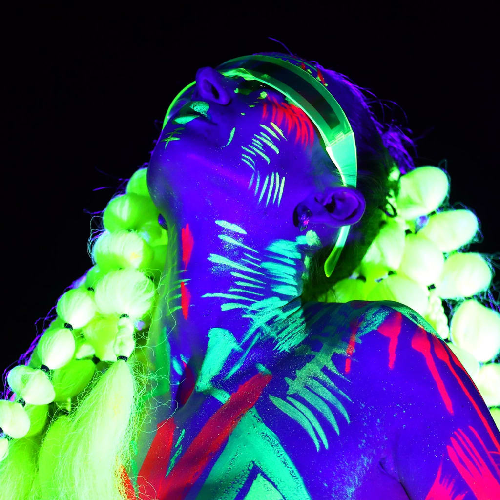 Naked Neon Life Drawing