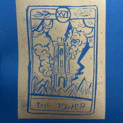 Tarot Card Linocut Workshop, Manchester