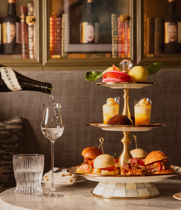 Unlimited Cocktails Japanese Tapas Afternoon Tea at La Bibliotheque