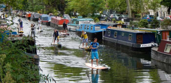 Paddleboarding in London