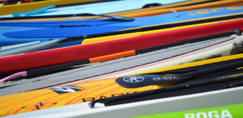 Paddleboarding Through London for Two