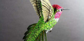 Paper and Wood Bird Making