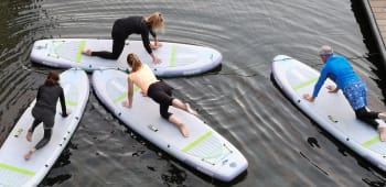 Paddleboarding Yoga