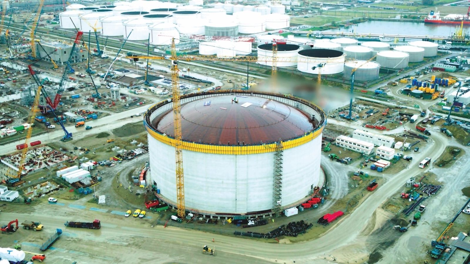 Ethane storage tank is largest in Europe