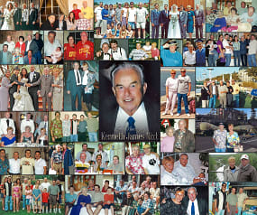 Funeral memorial lifetime of photos for beloved father