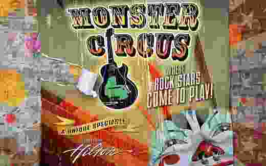 Outdoor poster signage design for Monster Circus at LVH