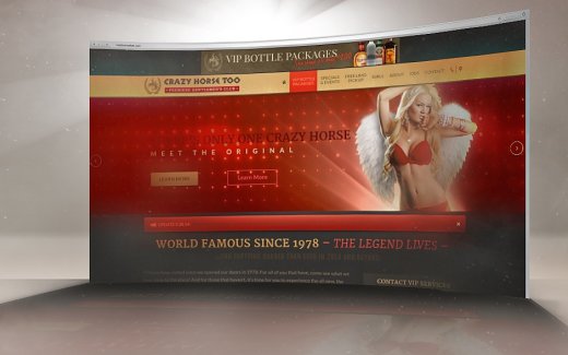 Custom web design Crazy Horse Too adult entertainment nightclub in Las Vegas